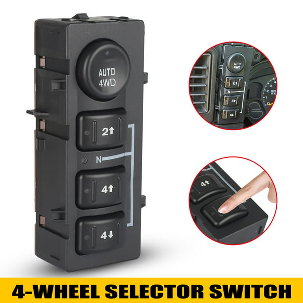 4WD 4x4 Transfer Case Selector Dash Switch for Chevrolet GMC Sierra Yukon XL